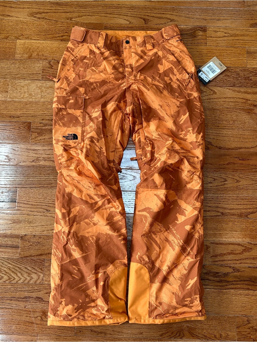THE NORTH FACE Womens Freedom Insulated Snow Pants Orange Topaz Large Reg NWT